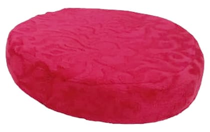 Mii Art Round Cushion use for Bamboo Stool(Color-red)(Material-Sponge)(size-31 cm) Pack of 1 pcs.