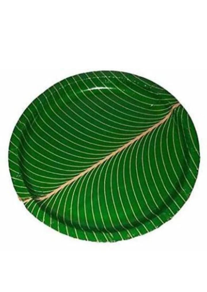  Areca Leaf Plates, 100% Natural and Biodegradable, Disposable Plates for Parties and Events (Pack of 25)