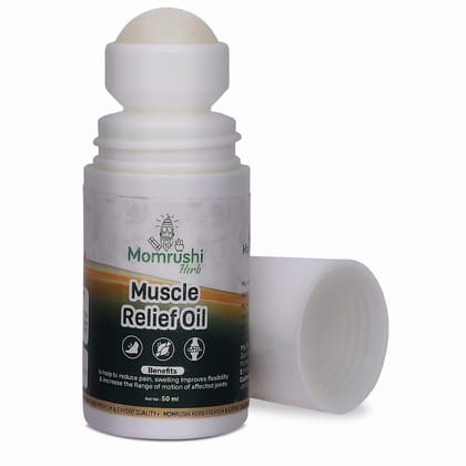 Momrushi Muscle, Joint Pain Relief Oil, Ayurvedic - (Roll On, 50ml)
