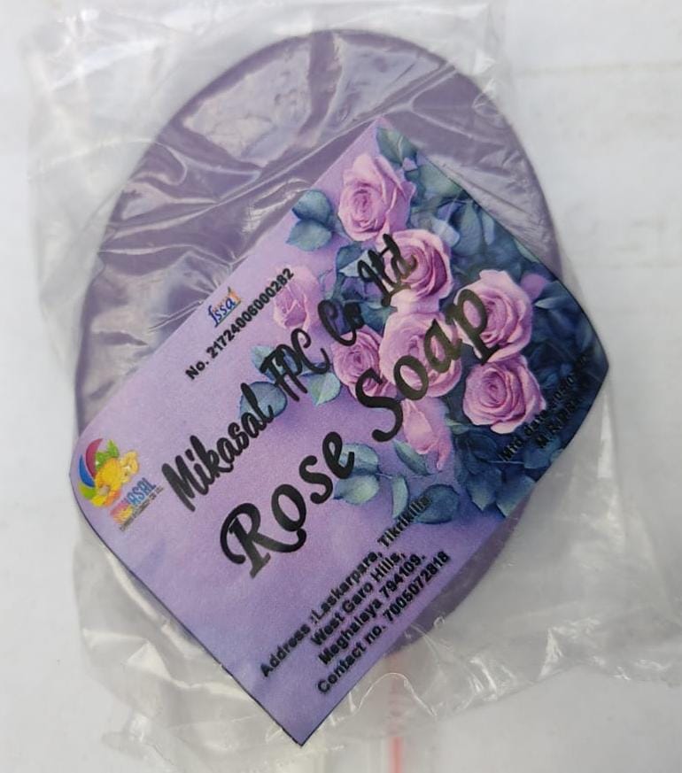  Handmade Rose Soap Bar, All Natural Ingredients, Moisturizing and Hydrating, Gentle on Skin