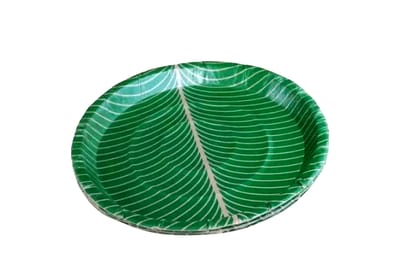 Leaf Model Round Paper Plates