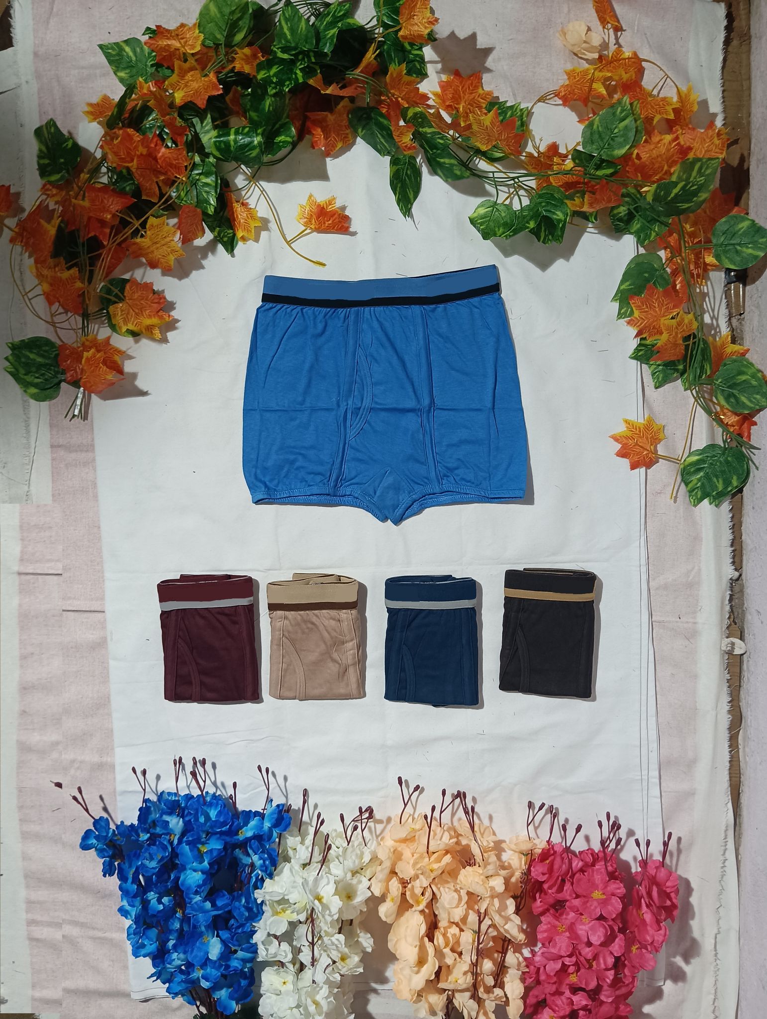 PACK OF 5 Classy Cotton Mini Trunks - Multicolour