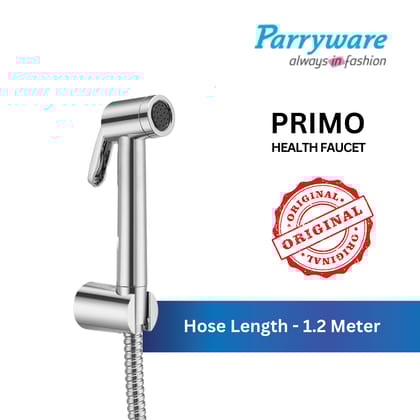 Parryware Primo Health Faucet with Hose for Bathroom Fittings | for Effortless & Effective Cleaning | Original Bidet Spray from Parryware | Handheld Bidet Sprayer for Bathroom, Stainless Steel Bidet Toilet Sprayer with Hose, Wall Mounted Bidet Faucet