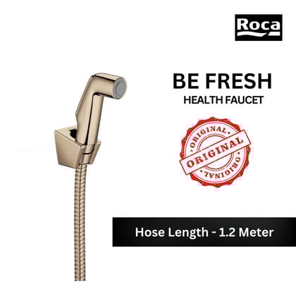 ROCA Be Fresh Health Faucet with Hose & Hook | Single Lever Wall Mounted Bidet Faucet for Bathroom | Rose Gold | RT5B9130RG0