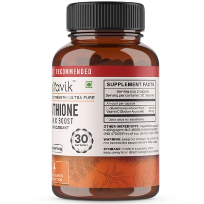 Vaastavik Glutathione Supplements 500 mg 60 capsules