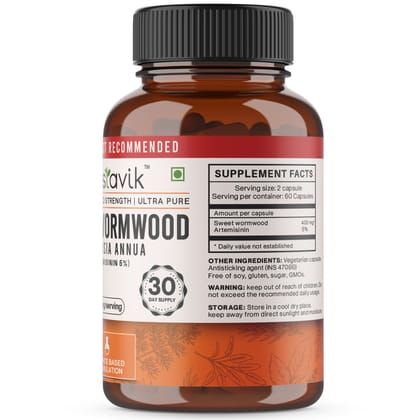 Vaastavik Artemisia Annua Sweet Wormwood Capsule Extract Supplements 400 mg