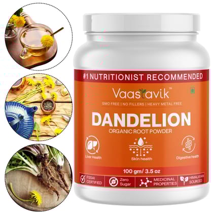 Vaastavik Pure Dandelion Root Powder Tea 100 gm