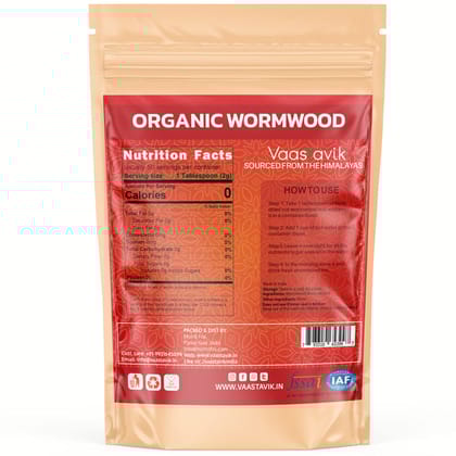 Vaastavik Wormwood Tea Dried Cut Herb Artemisia Absinthium Afsanteen 100gm