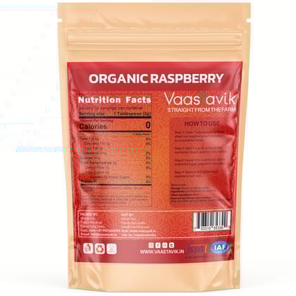 Vaastavik Red Raspberry Leaf Tea Dry Cut Herb Rubus Occidentalis 100gm