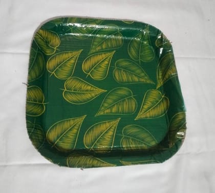 SQUARE LEAF DESIGN PAPER PLATES SQUARE LEAF DESIGN PAPER PLATES