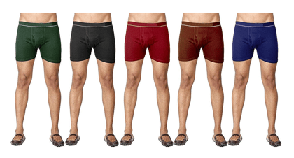 PACK OF 5 Stylish Cotton Mini Trunks - Multicolour