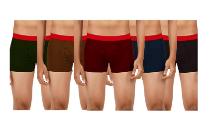PACK OF 5 Perfect Cotton Mini Trunks - Multicolour