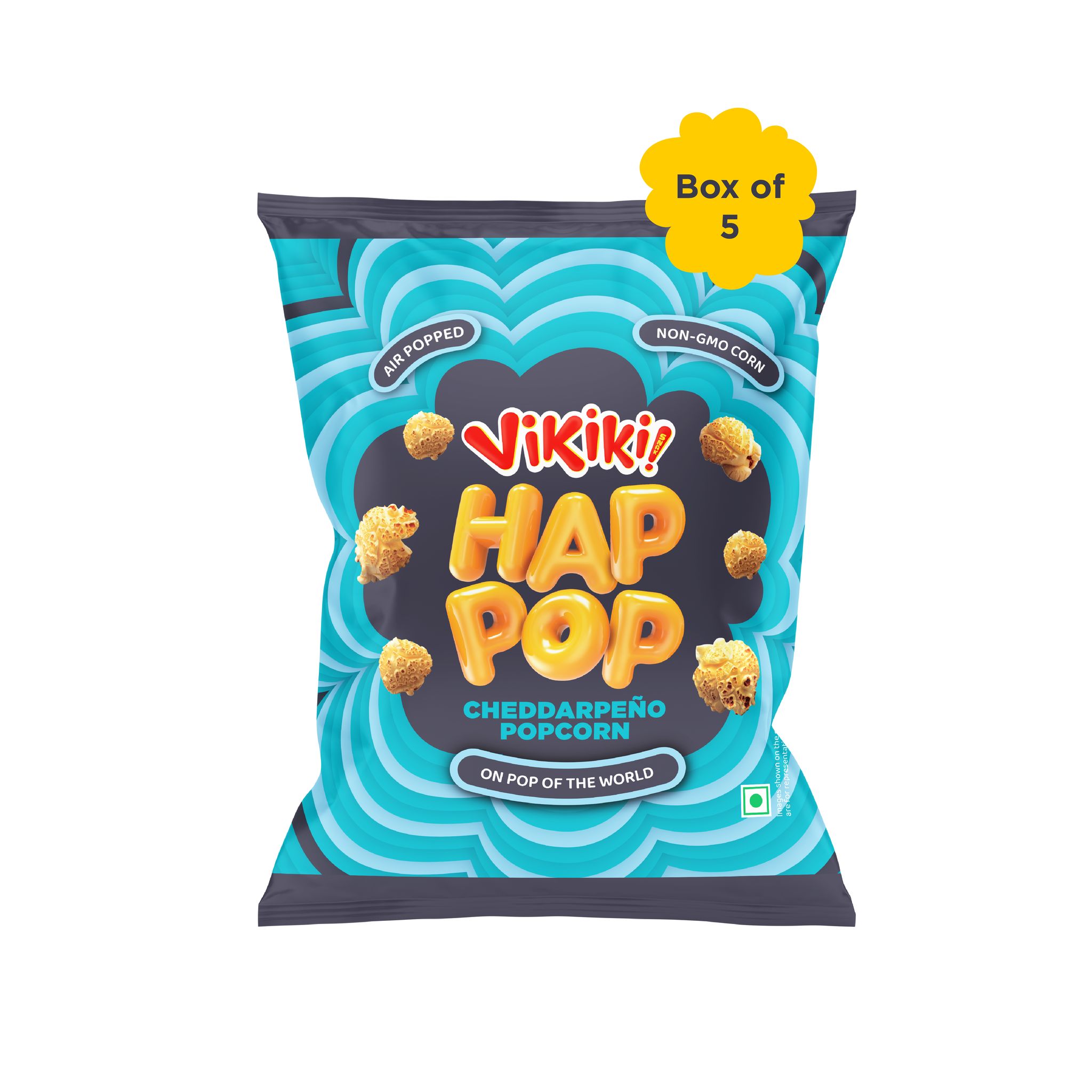 VIKIKISNAK Happop Delicious and Crunchy Cheddarpeno Popcorn