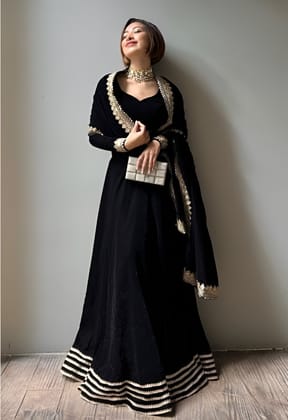 Black Green Lehenga Choli Readymade Stitched For Wedding Women Party Skirt Ready To Wear Black Green Lehenga Choli Readymade Stitched For Wedding Women Party Skirt Ready To Wear