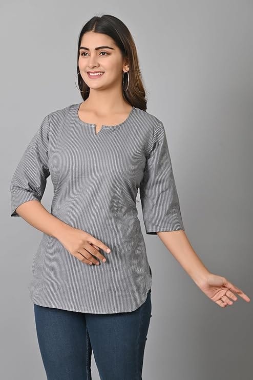 SAGAFASHION Womens Cotton Short Kurta