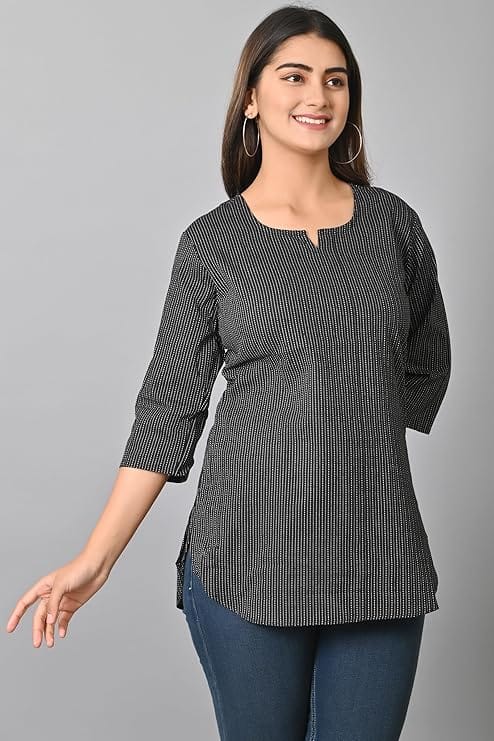 SAGAFASHION Womens Cotton Short Kurta