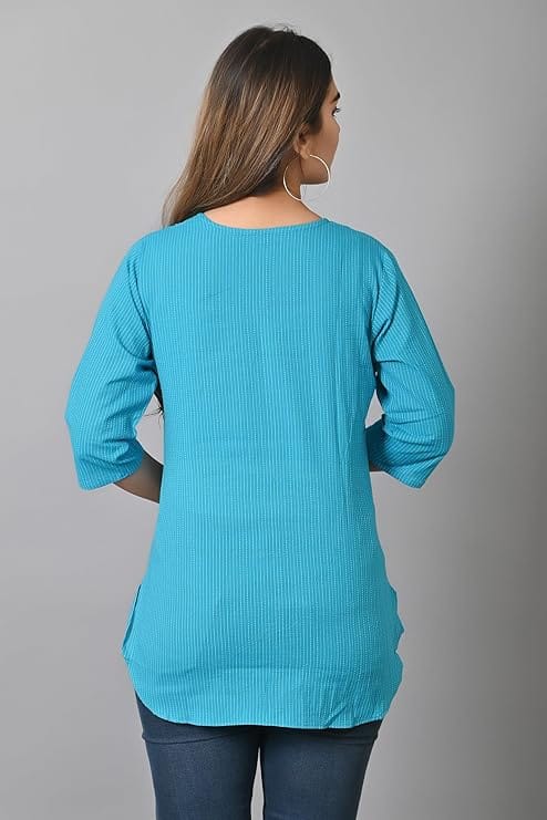 SAGAFASHION Womens Cotton Short Kurta