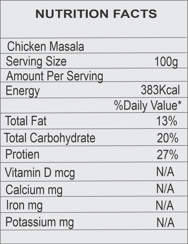 Beraje Chicken Masala 100 g, with Natural Ingredients