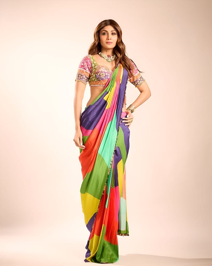 Readymade Designer Partywear sarees with stitched blouse New Ready To Wear Saree