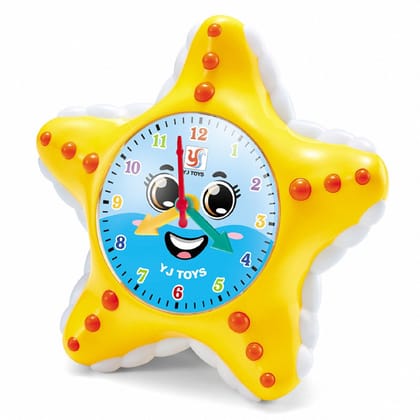 KTRS Enterprise Cartoon Clock Starfish Universal Walking Music Light Simulation Marine Animals Children's Educational Toys