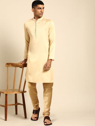 Amodh by Kisah Men's Yellow Kurta Set