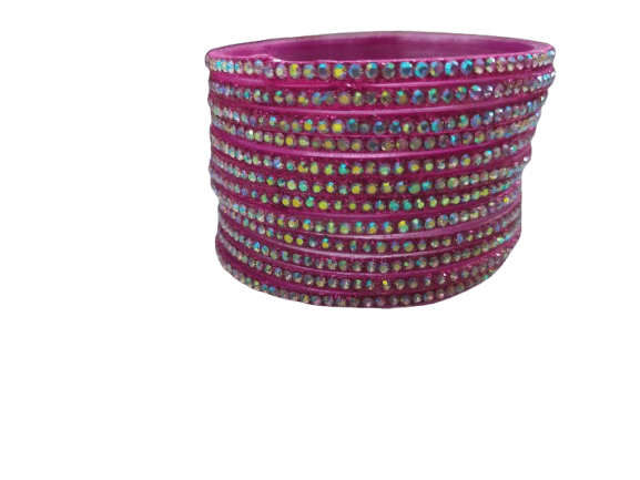  Indian Traditional Colorful Glass Bangles Set for Women