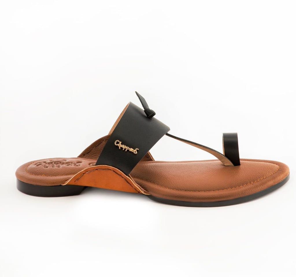 Modern Men Unicorn Black & Brown Handmade Leather Sandals 2025 at ShopCircuit | ONDC