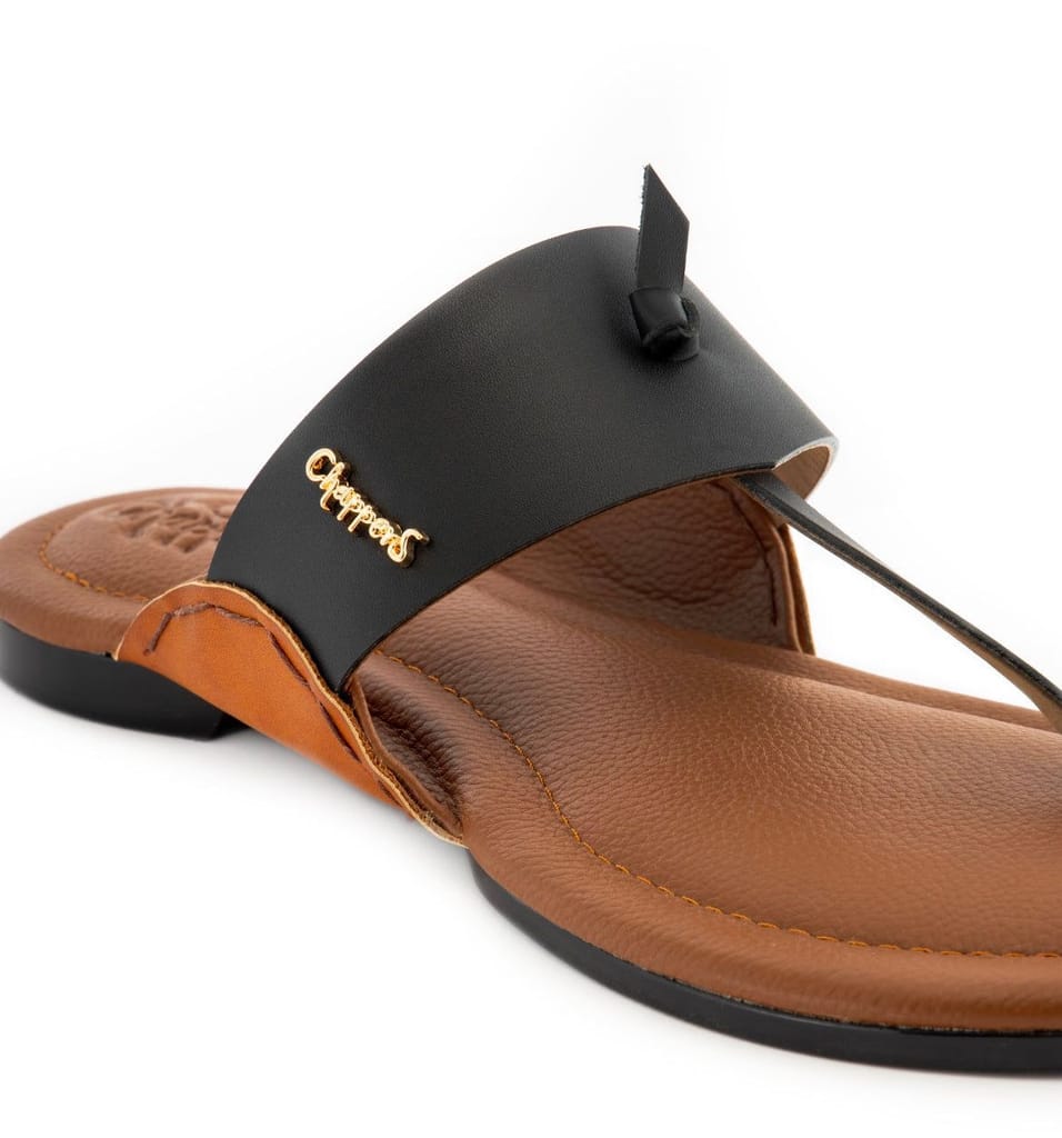 Modern Men Unicorn Black & Brown Handmade Leather Sandals 2025 at ShopCircuit | ONDC