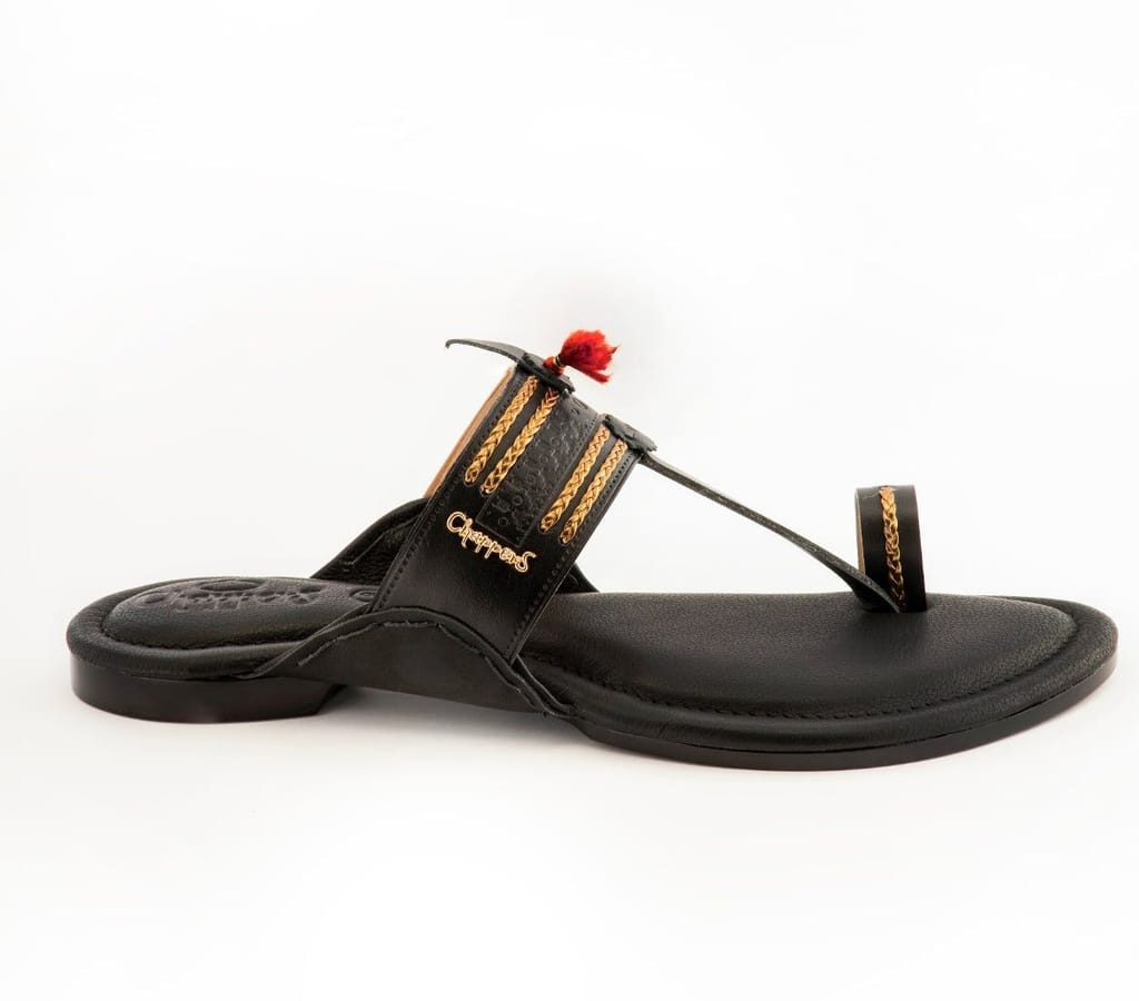 Elegant Men Royal Black Handmade Leather Sandals 2025 at ShopCircuit | ONDC