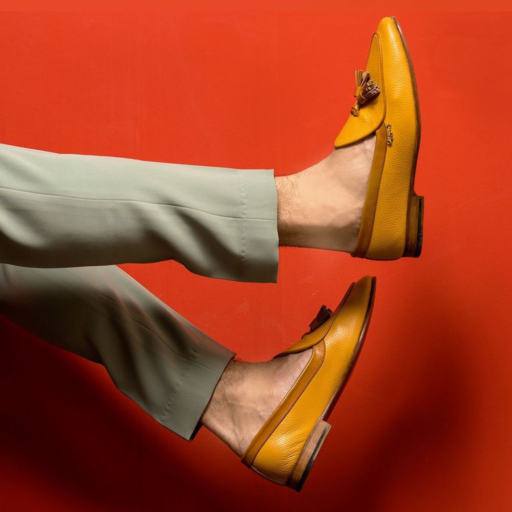 Exclusive Men Belgians - Mustard Handmade Leather Sandals 2025 at ShopCircuit | ONDC