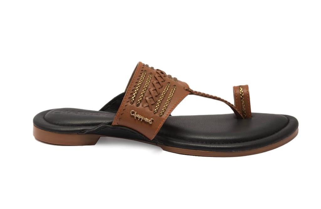 Trendy Men Zora - Black/Tan Handmade Leather Sandals 2025 at ShopCircuit | ONDC