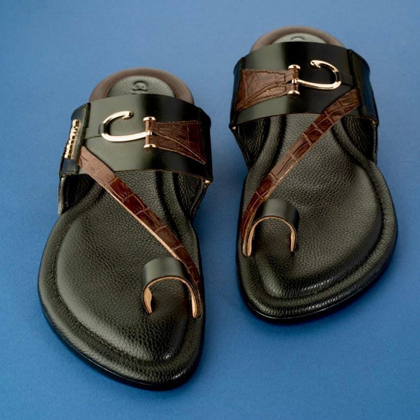 Trendy Men Drake Handmade Leather Sandals 2025 at ShopCircuit | ONDC