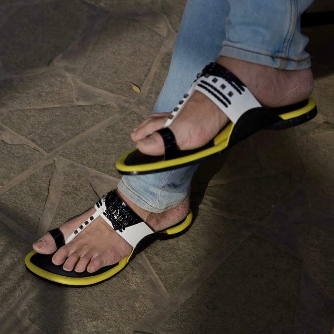 Trendy Men Super Z-black Leather Sandals 2025 at ShopCircuit | ONDC