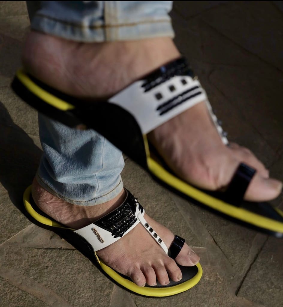 Trendy Men Super Z-black Leather Sandals 2025 at ShopCircuit | ONDC