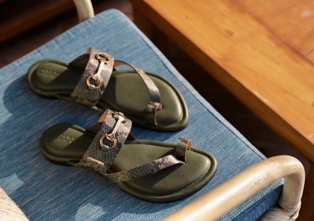 Latest Men Hunter - Python/Green Leather Sandals 2025 at ShopCircuit | ONDC