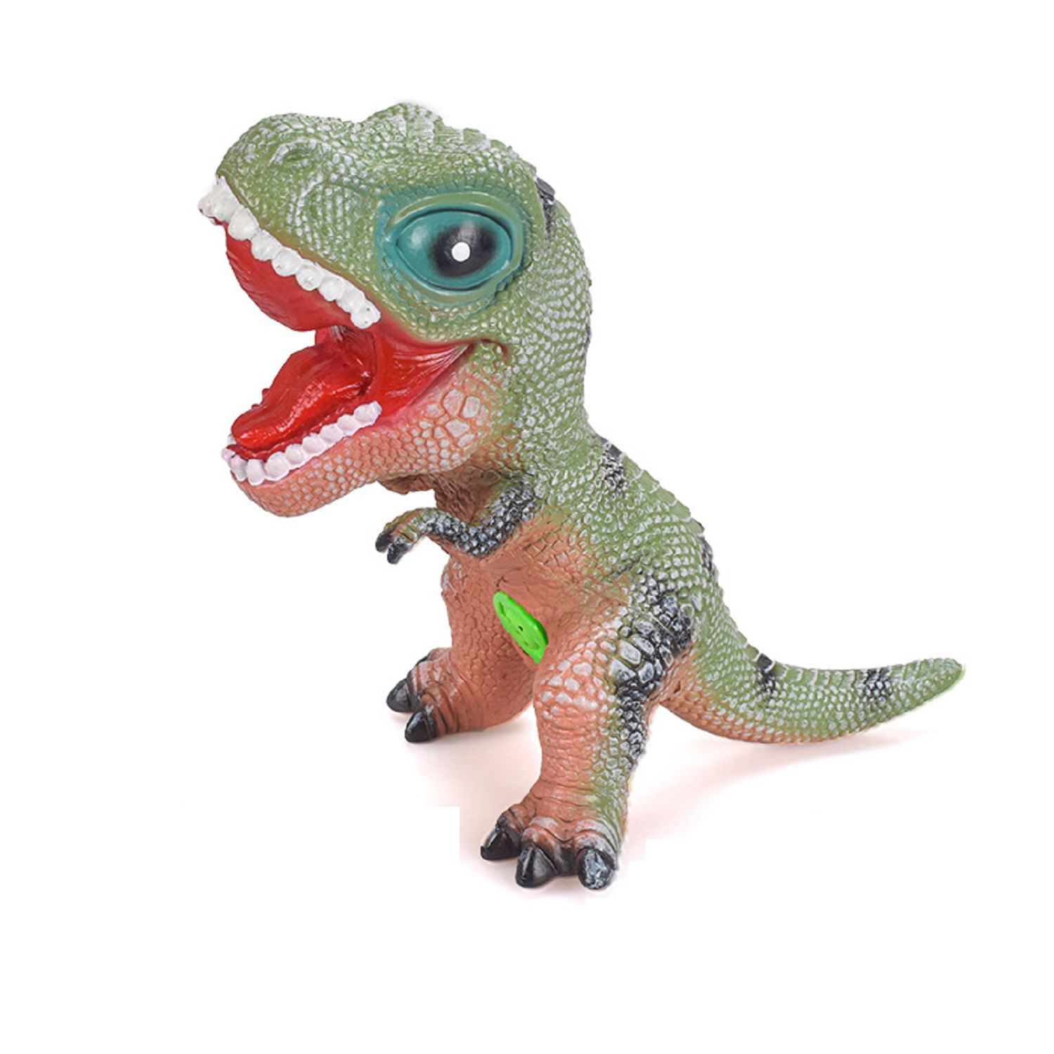 KTRS Enterprise Tyrannosaurus Dinosaur Soft Rubber Sound Toy 2022 New Children's Simulation Animal Model Fall-Resistant boy Toy stall
