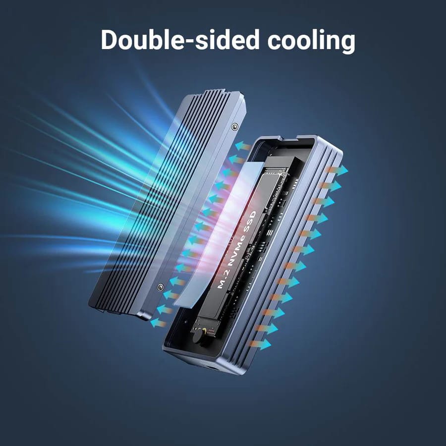 ACASIS 40Gbps M.2 NVMe SSD Enclosure, Tool Free Installation, Compatible with Thunderbolt 4/3/USB4, Support M-Key/B+M 2280 Size, for M1/M2 Pro/Max