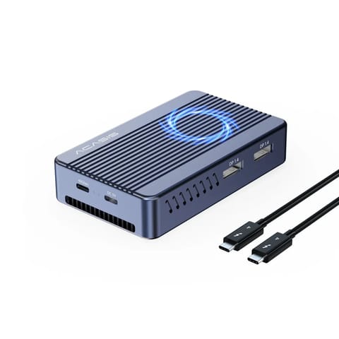 ACASIS Mac Mini Dock Dual Monitor with 40Gbps M.2 NVMe SSD