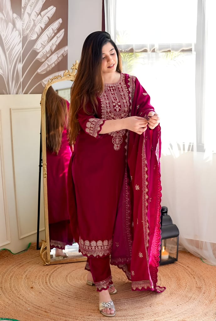 Black Pink Salwar Kameez Readymade Pakistani Stitched New Indian Ready To Wear Wedding Suit