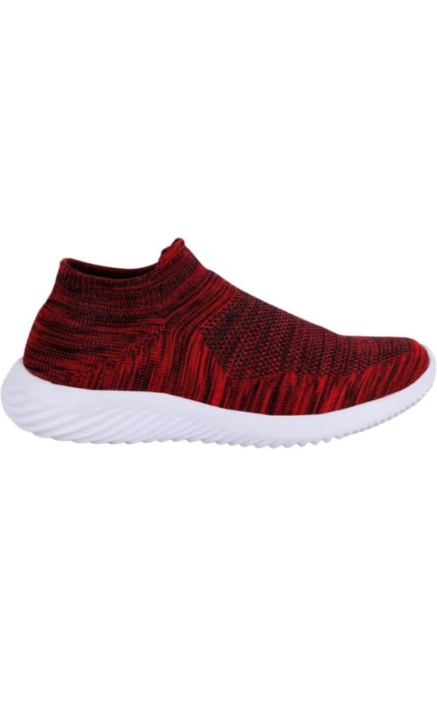 Premium Men Men's Red Mesh Slip-On Sneakers 2025 at ShopCircuit | ONDC