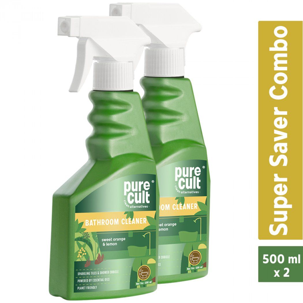PureCult Bathroom Cleaner Sweet Orange & Lemon 500ml Combo (Pack of 2)