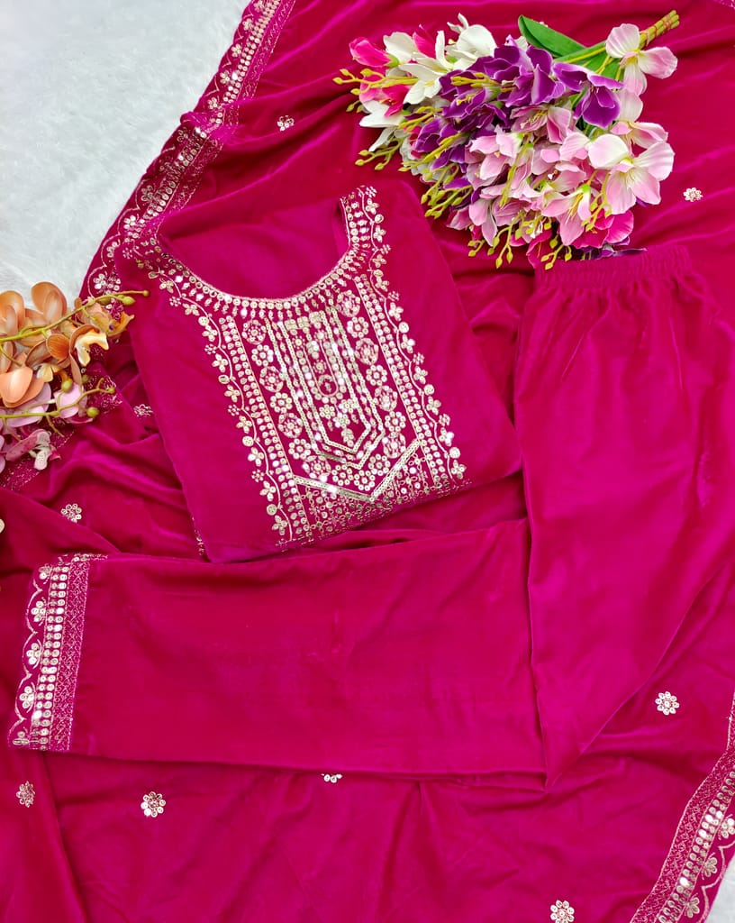 Black Pink Salwar Kameez Readymade Pakistani Stitched New Indian Ready To Wear Wedding Suit