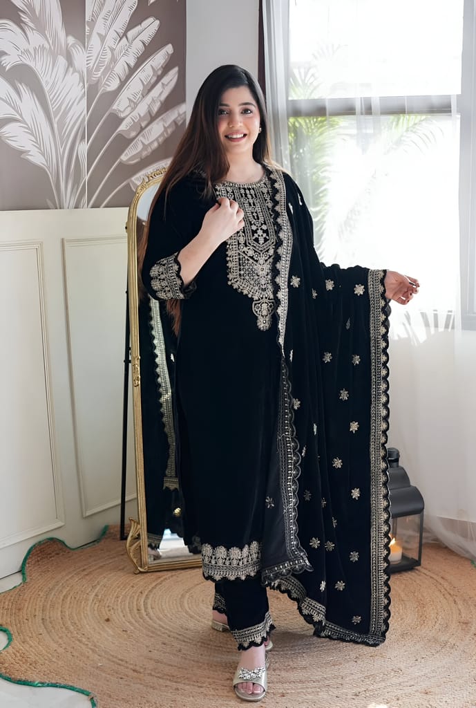 Black Pink Salwar Kameez Readymade Pakistani Stitched New Indian Ready To Wear Wedding Suit