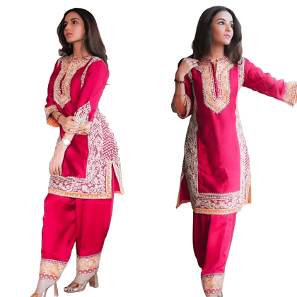 Pink Salwar Kameez Readymade Pakistani Stitched New Indian Ready To Wear Wedding Suit
