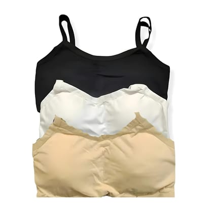 Six Strap Lightly Padded Perfect Sport Bra for women, Comfortable, Supportive, and Wired Free Cotton Girls Bras Free Size(28B-34B)