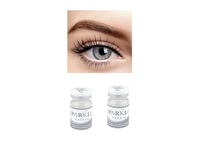 GRAY MD SPARKLE YEARLY COLOR CONTACT LENS WITH LENS CASE, 80ML SOLUTION AND LENS HOLDER (PACK OF 2 LENS) GRAY MD SPARKLE YEARLY COLOR CONTACT LENS WITH LENS CASE, 80ML SOLUTION AND LENS HOLDER (PACK OF 2 LENS)