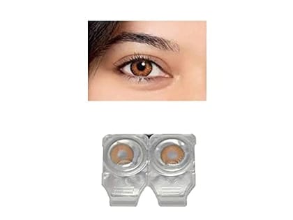 HONEY MD SPARKLE MONTHLY COLOR CONTACT LENS WITH CASE,LENS HOLDER AND 120ML SOLUTION (PACK OF 1 PAIR)