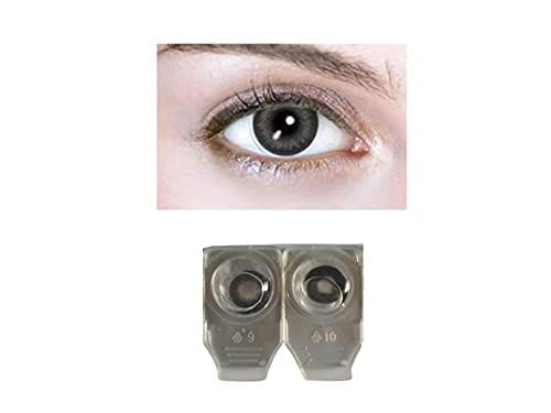 BLACK MD SPARKLE MONTHLY COLOR CONTACT LENS WITH CASE,LENS HOLDER AND 120ML SOLUTION (PACK OF 1 PAIR)