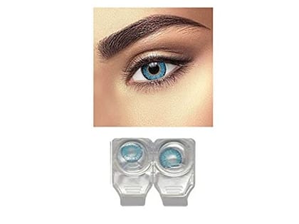 BLUE MD SPARKLE MONTHLY COLOR CONTACT LENS WITH CASE,LENS HOLDER AND 120ML SOLUTION (PACK OF 1 PAIR) BLUE MD SPARKLE MONTHLY COLOR CONTACT LENS WITH CASE,LENS HOLDER AND 120ML SOLUTION (PACK OF 1 PAIR)