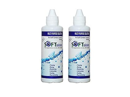 MD Soft Contact Lens Multipurpose Contact Lens Solutions Pack of 2 (120 ML+120 ML)